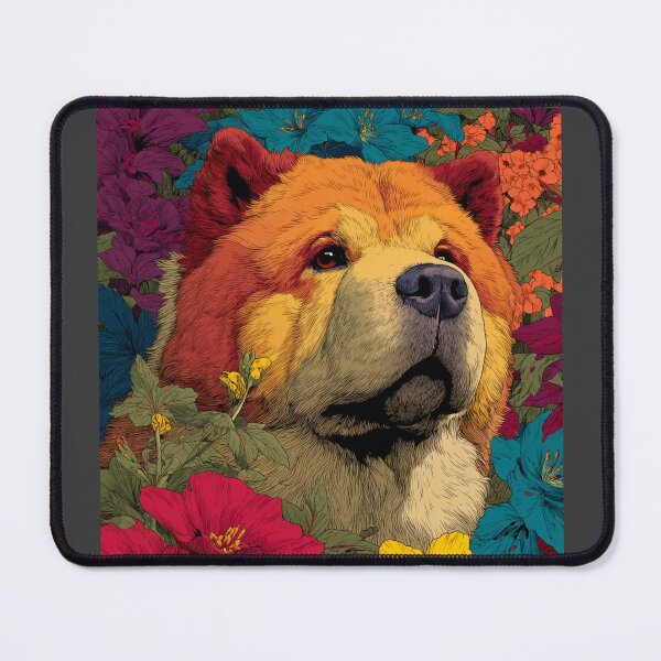 Item preview, Flower power Chow chow puppy dog designed and sold by MendaciousMina.
