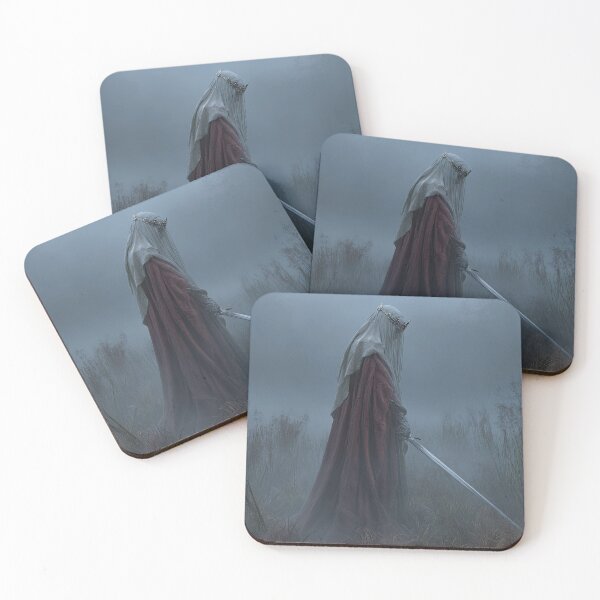 Item preview, Veiled Crimson Female Knight in the Fog designed and sold by Shannon Hilson.