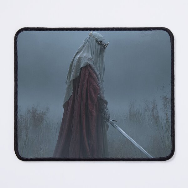 Item preview, Veiled Crimson Female Knight in the Fog designed and sold by Shannon Hilson.