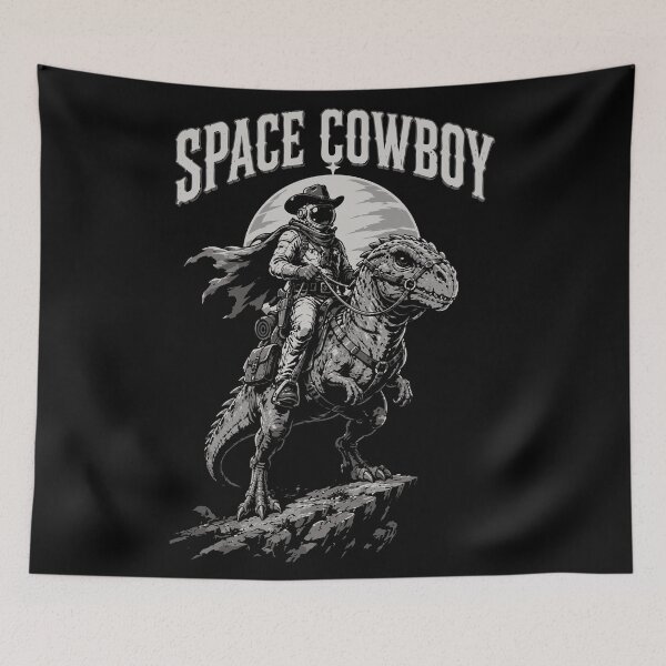 Item preview, Space Cowboy Riding Dinosaur designed and sold by CamaleonDesigns.