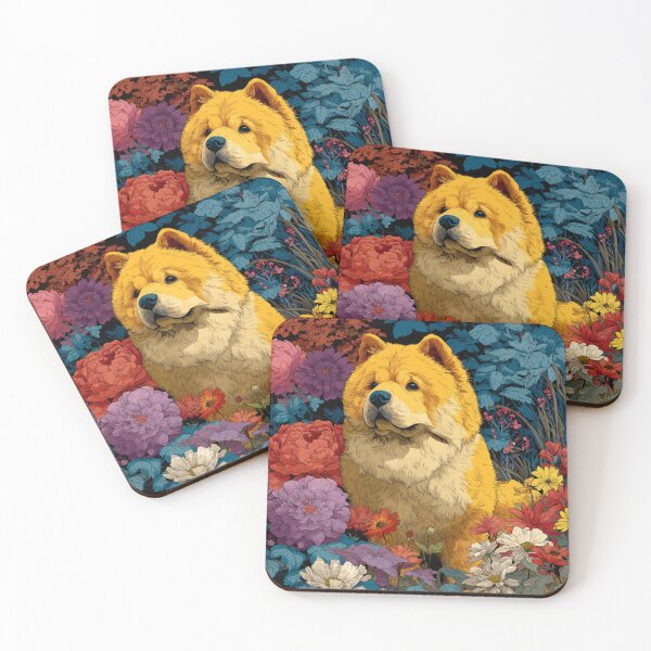 Item preview, Flower power Chow chow puppy dog designed and sold by MendaciousMina.