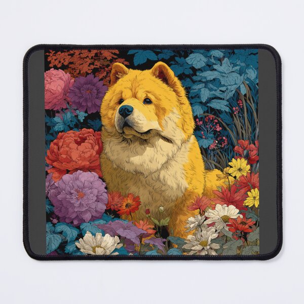 Item preview, Flower power Chow chow puppy dog designed and sold by MendaciousMina.