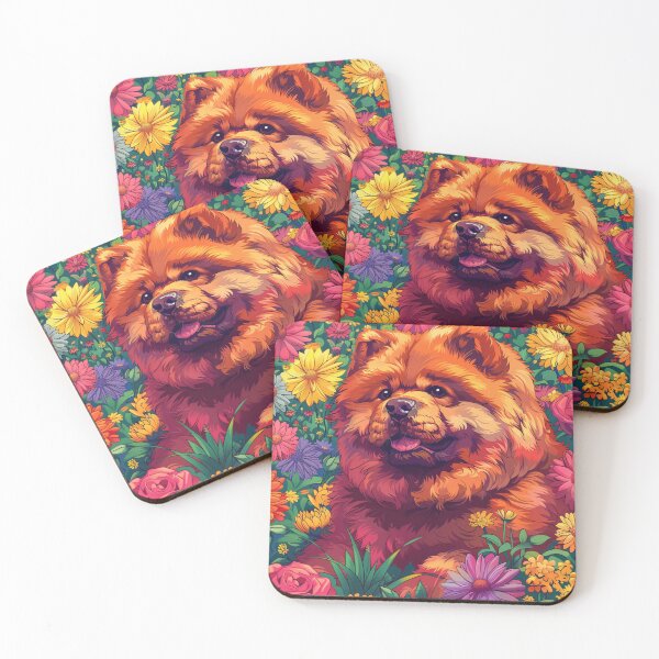 Item preview, Flower power Chow chow puppy dog designed and sold by MendaciousMina.