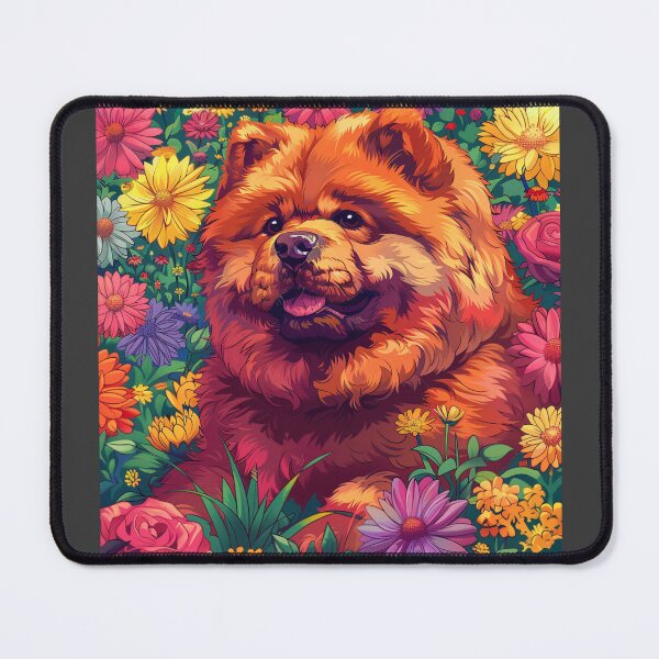 Item preview, Flower power Chow chow puppy dog designed and sold by MendaciousMina.