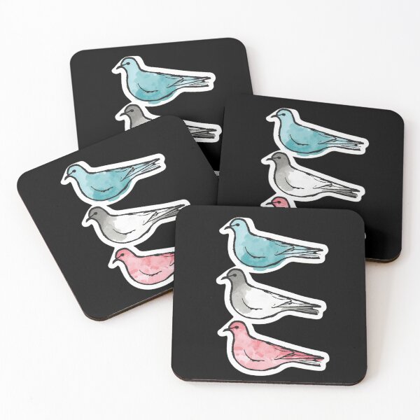 Item preview, Three pigeons designed and sold by uunaa.