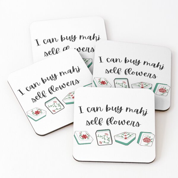 Item preview, Mahjong Game Flowers Tiles Funny Quote  designed and sold by MajestyMaker.