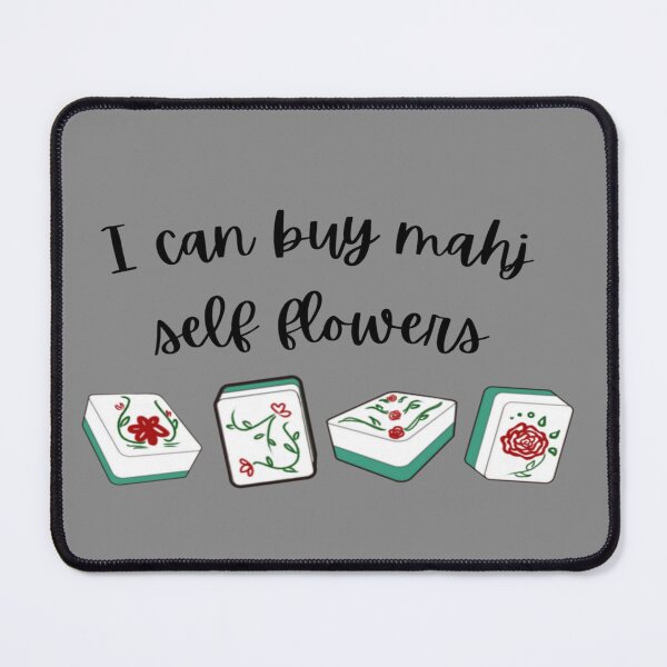 Item preview, Mahjong Game Flowers Tiles Funny Quote  designed and sold by MajestyMaker.