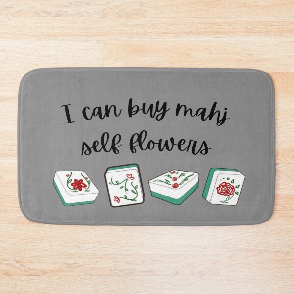 Item preview, Mahjong Game Flowers Tiles Funny Quote  designed and sold by MajestyMaker.