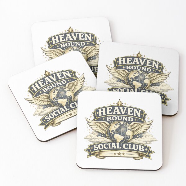 Item preview, Heaven Bound Social Club Christian Vintage Faith Travel Design designed and sold by SoulThread Studio.