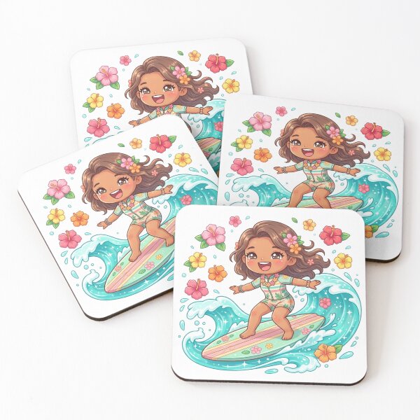 Item preview, Cheerful Surfer with Tropical Flowers. designed and sold by MyshopnameSell.