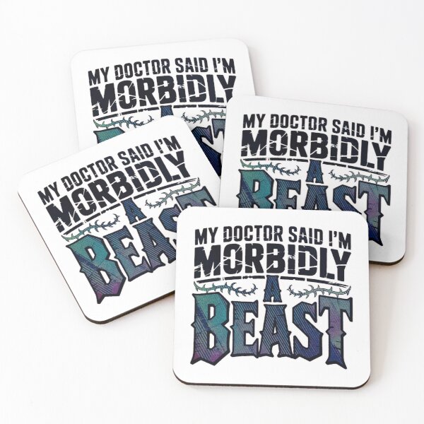 Item preview, My Doctor Said I'm Morbidly A Beast Gothic Streetwear Graphic T-Shirt designed and sold by MerchlyMike.