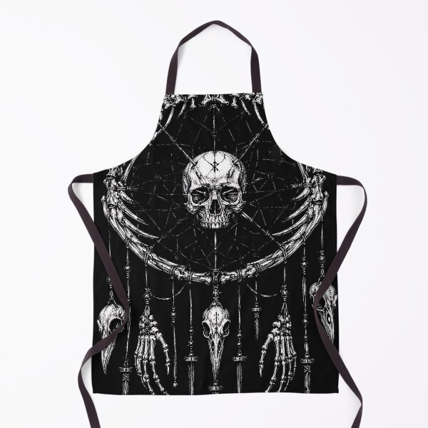 Item preview, Gothic Dreamcatcher Skull Shamanic Totem Raven Bone designed and sold by DarkOriginArts.