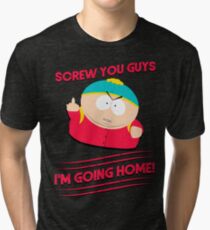 Camiseta de tejido mixto Me voy a casa