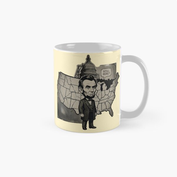 Item preview, 16th President: Abraham Lincoln • "Still Here?" Civil War Daguerreotype Sticker & Apparel designed and sold by CleverCulture.