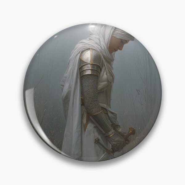 Item preview, White Veiled Female Warrior Standing in a Marsh designed and sold by Shannon Hilson.