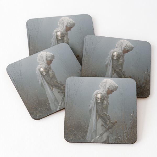 Item preview, White Veiled Female Warrior Standing in a Marsh designed and sold by Shannon Hilson.