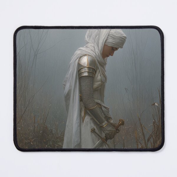 Item preview, White Veiled Female Warrior Standing in a Marsh designed and sold by Shannon Hilson.