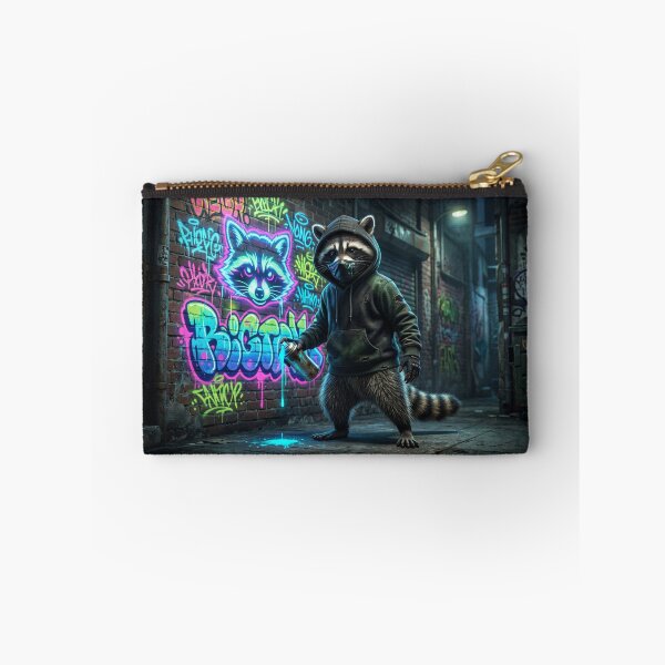 Item preview, Graffiti Raccoon: Street Art in Neon Glow designed and sold by Wild Hare.