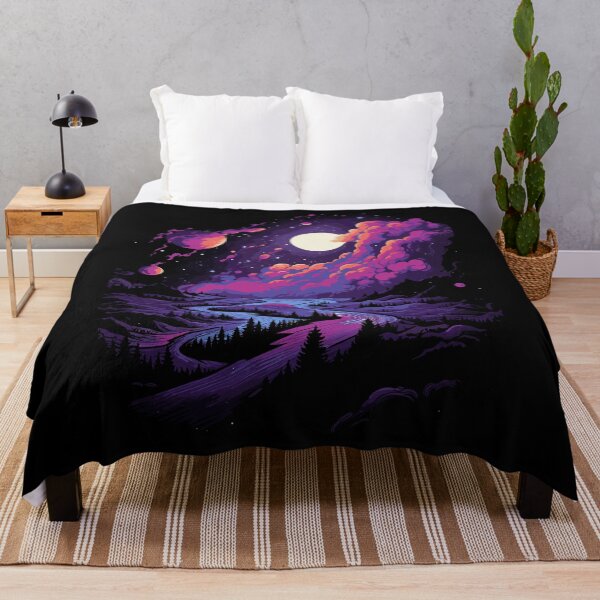 Item preview, Milky Way Galaxy Night Sky Forest Landscape Space Art designed and sold by NaturesRepose.