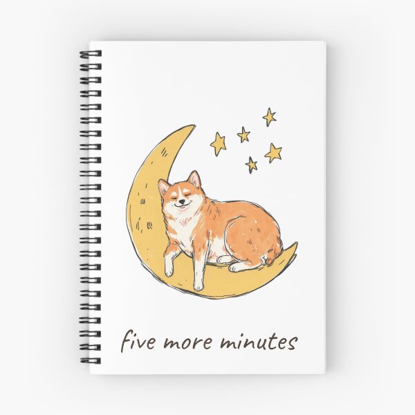 Item preview, Five More Minutes Cute Corgi Moon  Kawaii Dog Lover Gift Shirt designed and sold by S.K..