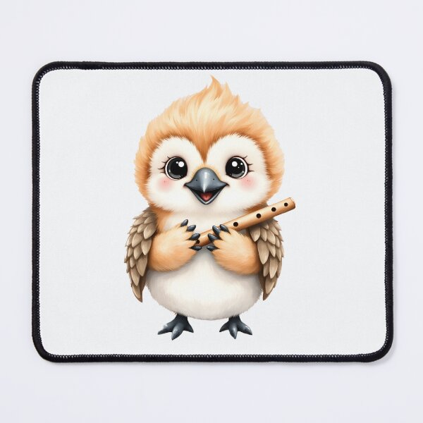 Item preview, Cute Baby Kookaburra Playing Flute designed and sold by Passionread.