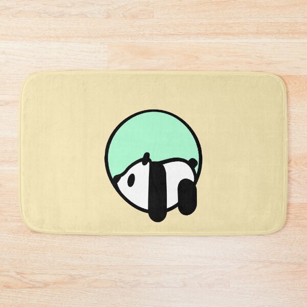 Item preview, Minimalist Kawaii Panda Circular Mint Background designed and sold by AstronautMerch.