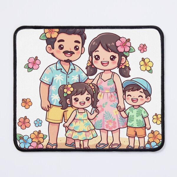Item preview, Happy Family with Flowers designed and sold by MyshopnameSell.