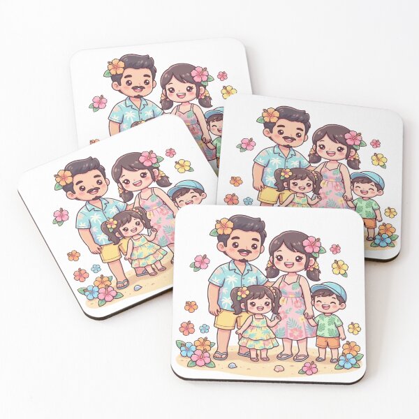 Item preview, Happy Family with Flowers designed and sold by MyshopnameSell.