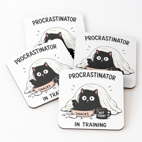 Item preview, Procrastinator In Training Funny Black Cat Shirt designed and sold by FAFshop.