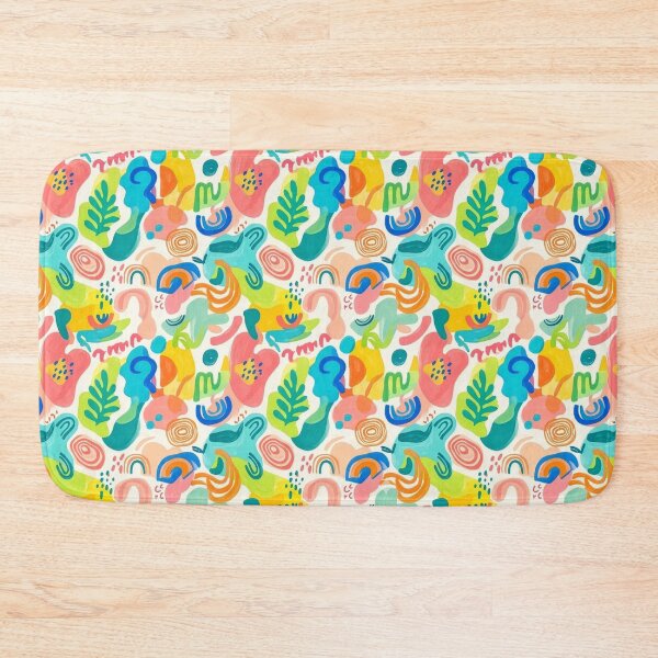 Item preview, abstract colourful summer pattern  designed and sold by Kate1art.