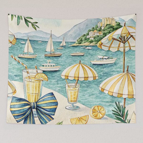 Item preview, Coastal Lemon Yacht Club designed and sold by Petal & Pattern Co.