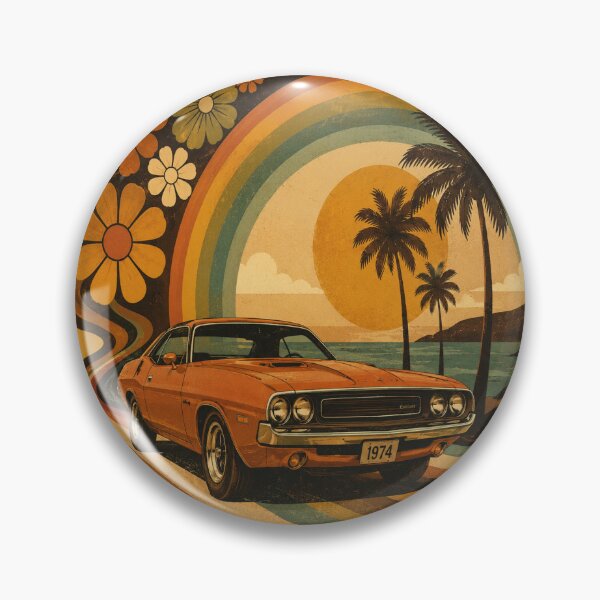 Item preview, Sunset Drive Retro Muscle Car | Vintage 70s Aesthetic designed and sold by Jankes88.