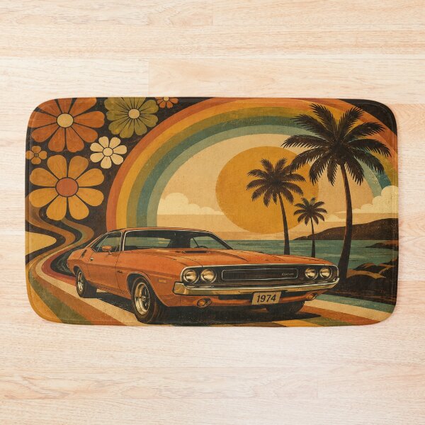 Item preview, Sunset Drive Retro Muscle Car | Vintage 70s Aesthetic designed and sold by Jankes88.