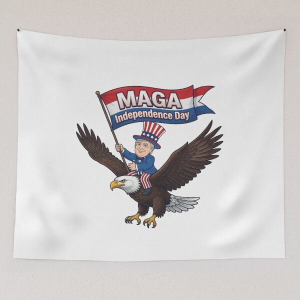 Item preview, Trump Riding Eagle , MAGA Independence Day - DrySmirk designed and sold by DrySmirk.