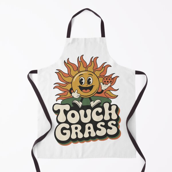 Item preview, Touch Grass Funny Retro Sun designed and sold by DamenGphix.