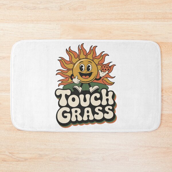 Item preview, Touch Grass Funny Retro Sun designed and sold by DamenGphix.