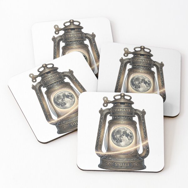 Item preview, Vintage Lantern with Full Moon Illustration designed and sold by JeevanStickers.