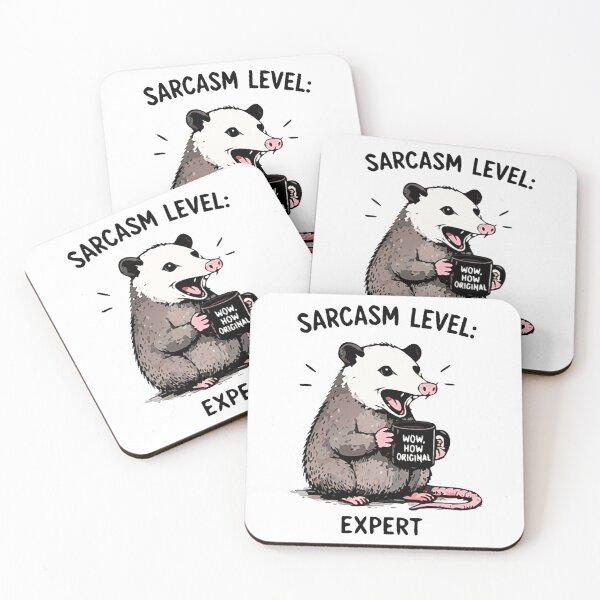 Item preview, Sarcasm Level Expert Funny Possum Shirt designed and sold by FAFshop.