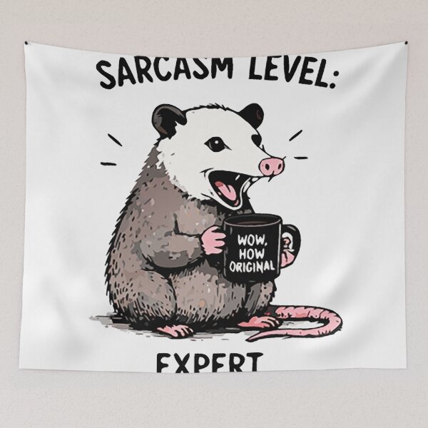 Item preview, Sarcasm Level Expert Funny Possum Shirt designed and sold by FAFshop.