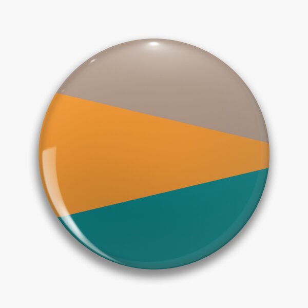 Item preview, WARM TAUPE, ORANGE and TEAL GEOMETRIC DESIGN PRINT designed and sold by RachelMacht.
