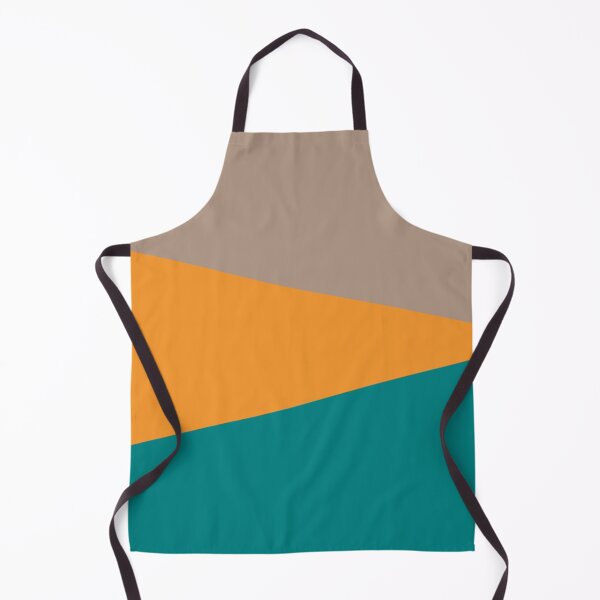 Item preview, WARM TAUPE, ORANGE and TEAL GEOMETRIC DESIGN PRINT designed and sold by RachelMacht.
