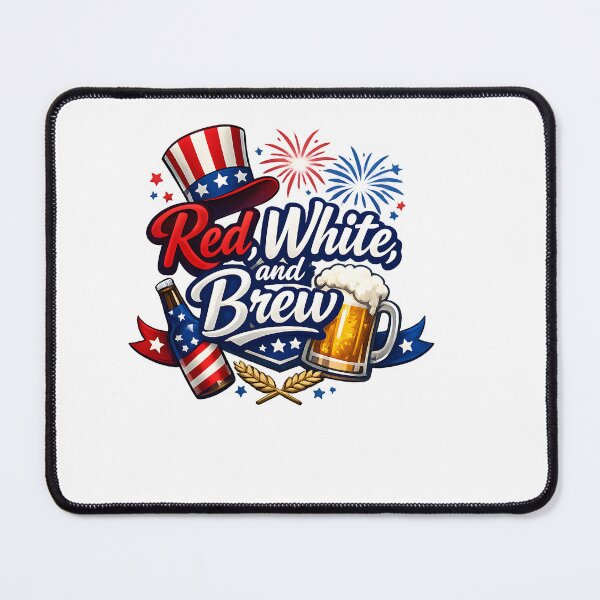 Item preview, Red White and Brew - Funny 4th of July Beer Patriotic designed and sold by Axivra.
