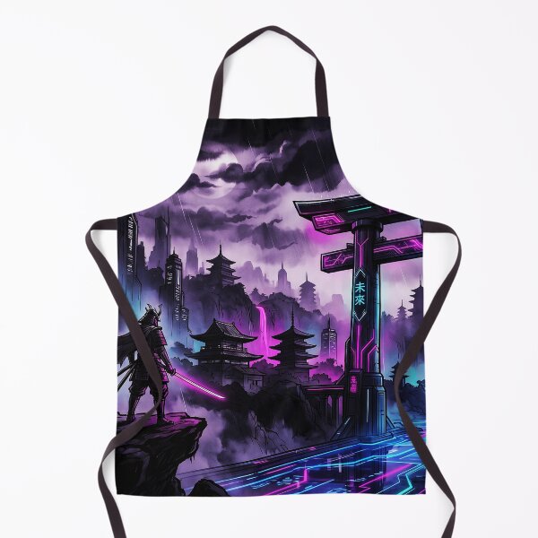 Item preview, Cyberpunk Samurai Torii Gate Neon Landscape designed and sold by Osmose-Studio.