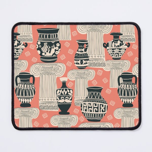 Item preview, Ancient Greek Pottery and Columns Pattern Aesthetic Pink designed and sold by Claudia S. Design.