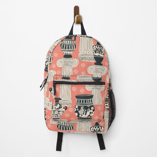 Item preview, Ancient Greek Pottery and Columns Pattern Aesthetic Pink designed and sold by Claudia S. Design.