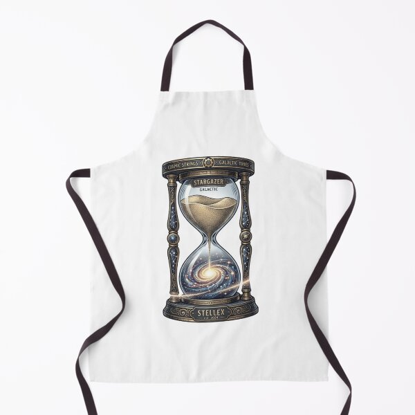 Item preview, Cosmic Hourglass Galaxy Time Illustration designed and sold by JeevanStickers.