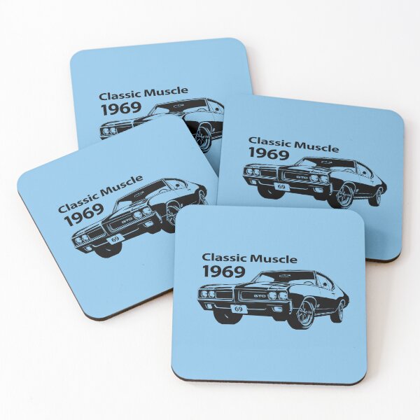 Item preview, CLASSIC 1969 GTO MUSCLE CARS, SILHOUETTE, AMERICAN SPORTS CARS designed and sold by classic car craze.