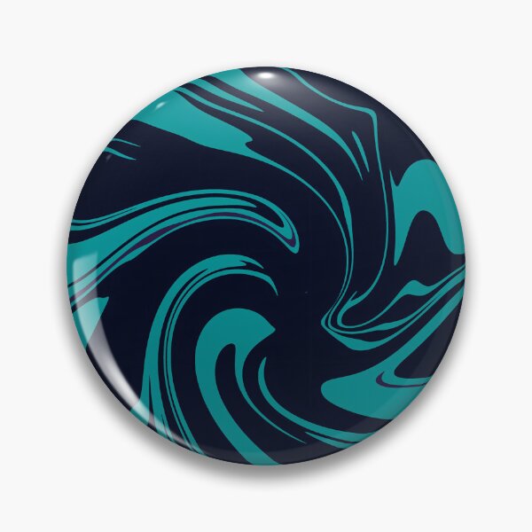Item preview, Deep Oceanic Flow - Electric Teal Abstract Swirl designed and sold by CaramelCo.