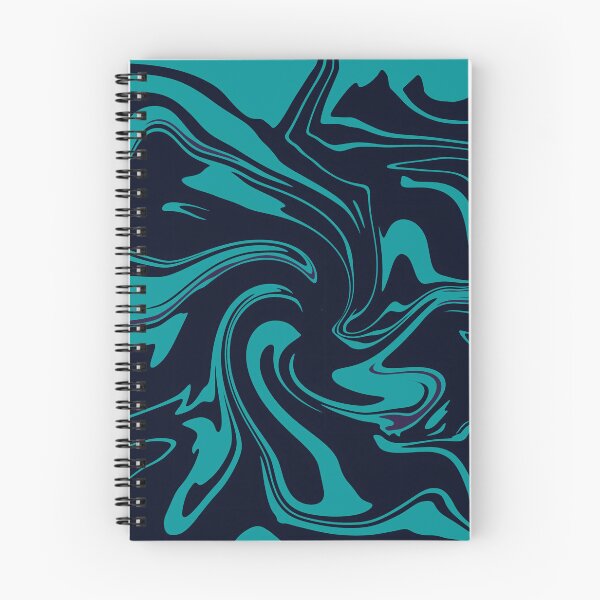 Item preview, Deep Oceanic Flow - Electric Teal Abstract Swirl designed and sold by CaramelCo.