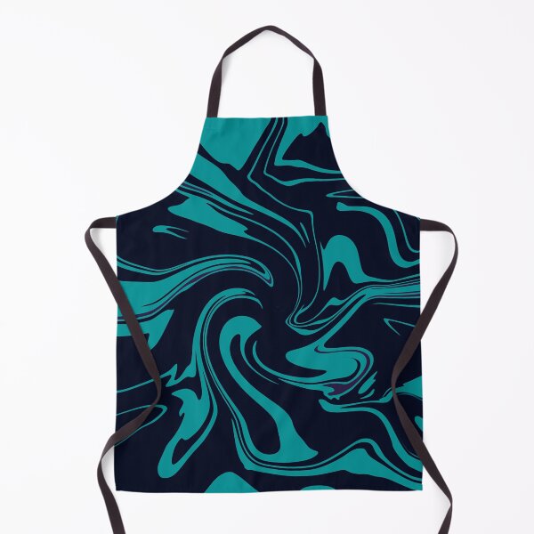 Item preview, Deep Oceanic Flow - Electric Teal Abstract Swirl designed and sold by CaramelCo.